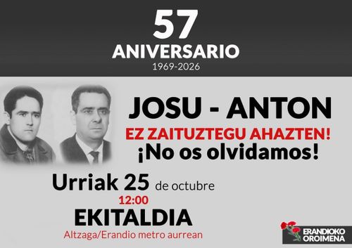 EKITALDIA: JOSU-ANTON EZ ZAITUZTEGU AHAZTEN!