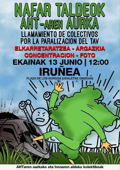 AHTa GELDIARAZTEKO KANPAINA - CAMPAÑA PARA EXIGIR LA PARALIZACION DEL TAV