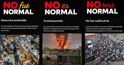 NO ES NORMAL, no fue y no será