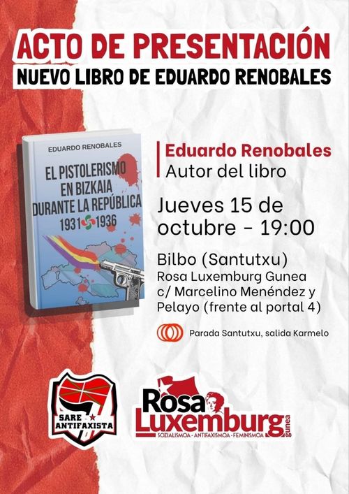 ACTO DE PRESENTACIÓN "EL PISTOLERISMO EN BIZKAIA DURANTE LA REPÚBLICA 1931-1936"