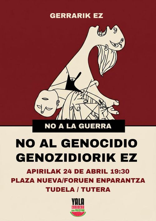 Concentración Yala Nafarroa por Palestina 